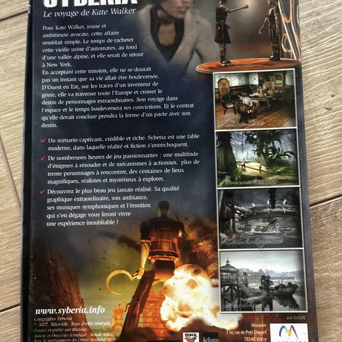 Syberia PC game complete box like new