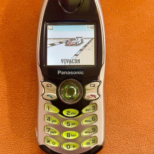 Panasonic EB-GD67 used phone with original box and charger