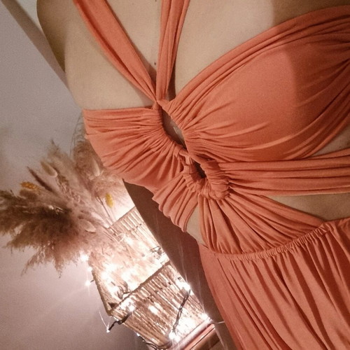 Nash Rennes Peach Dress New M/L