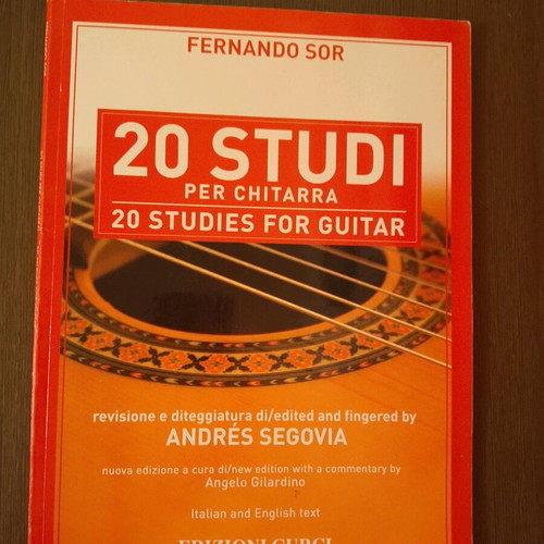 20 Studies for Guitar Fernando Sor like new