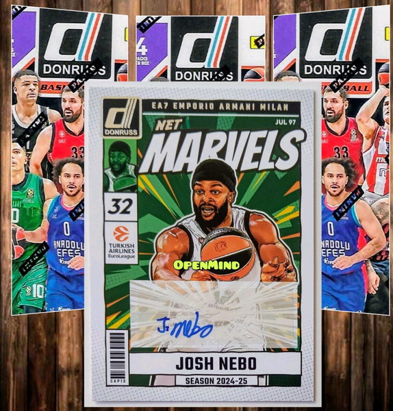NEBO - NET MARVELS AUTO - ARMANI - DONRUSS EUROLEAGUE 2024-25
