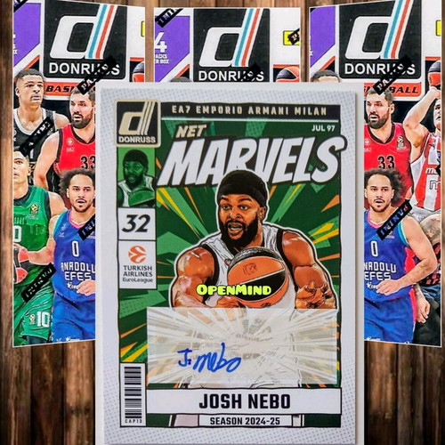 Net Marvels Autograph Card Nebo Armani Milan Donruss Euroleague 2024-25 new