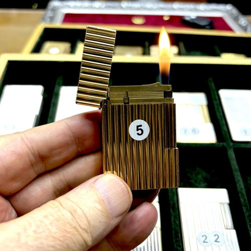 DuPont N5 gold lighter used, vintage