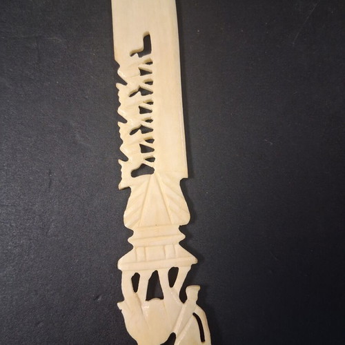 Letter opener camel bone used, good condition