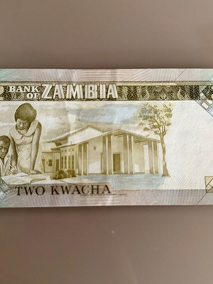 Zambia banknote like new, 1980-88
