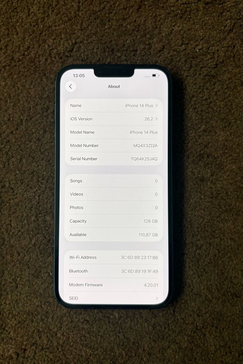 IPhone 14 Plus Midnight 128GB like new,… - € 330,00 - Vendora.cy