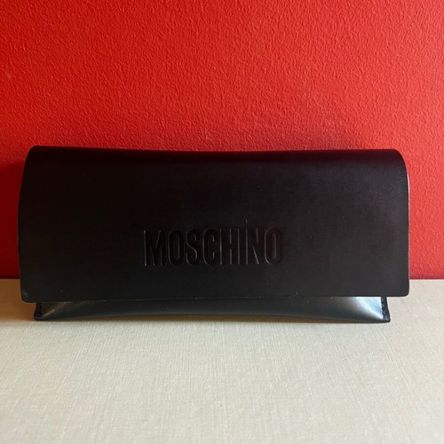 Moschino γυαλιά ηλίου like new, unisex, ορθογώνια, άσπρο και μαύρο