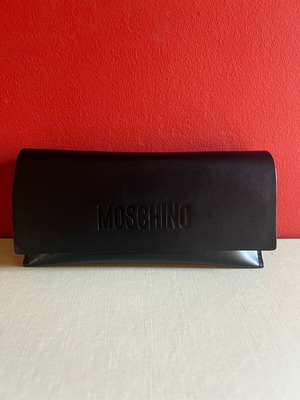 Moschino γυαλιά ηλίου like new, unisex, ορθογώνια, άσπρο και μαύρο