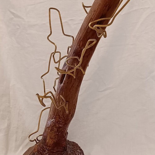 Amadeus Pipe Stand for 8 Pipes made from Heather Root used, 1980s