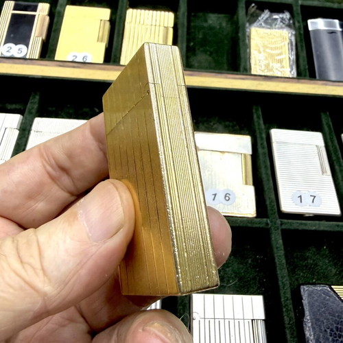 DuPont N15 gold lighter used, vintage