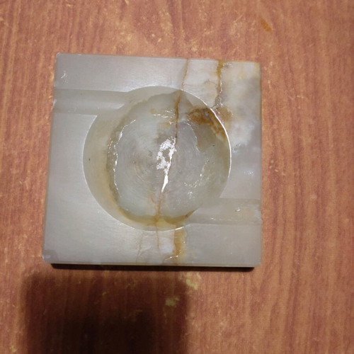 Marble ashtray used 10x10 cm