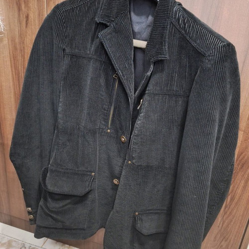 Men's corduroy black jacket medium like new
