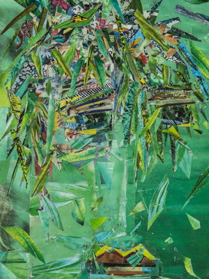 Modern art collage print 21x29 on high-quality paper new
