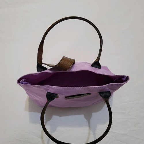 Handbag lilac with brown details like new