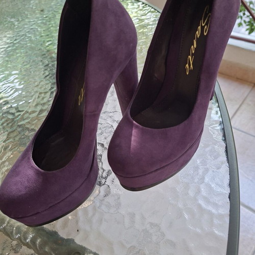 Sante purple pumps 12cm like new, size 36