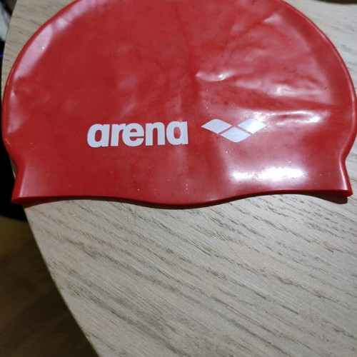 Arena swimming cap used, red