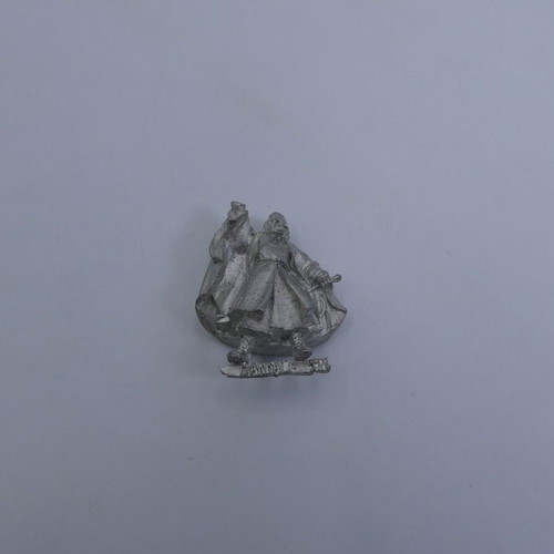 Gandalf the White Lord of The Rings Warhammer metal figure used, 4 cm