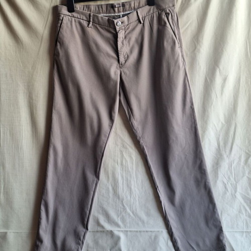 Boggi Milano Marcello XL men's chino trousers taupe cotton lyocell like new