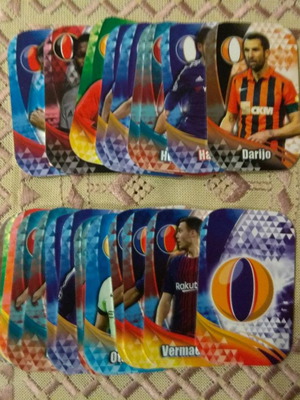 Αστέρια Champions 2018 Special Edition XXL μεταλλικές τάπες νέες, σετ 26 τεμαχίων