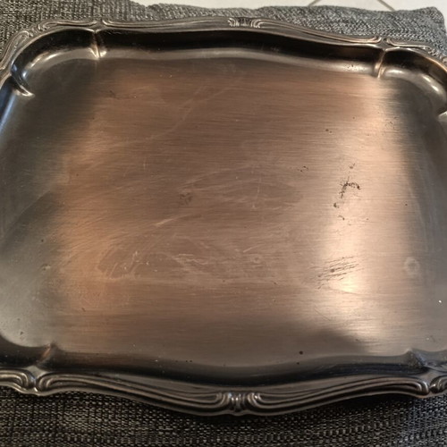 Vintage serving tray used, 30x23 cm