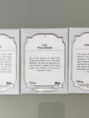 Κάρτες Topps Chrome Disney καινούργιες, σετ 3