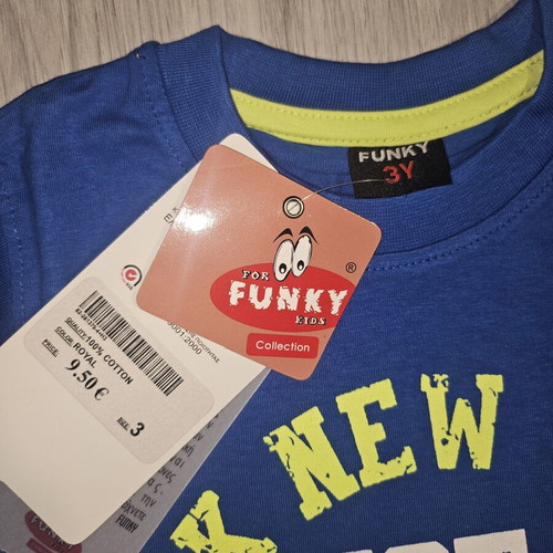 Funky T-shirt new, size 3 years, blue