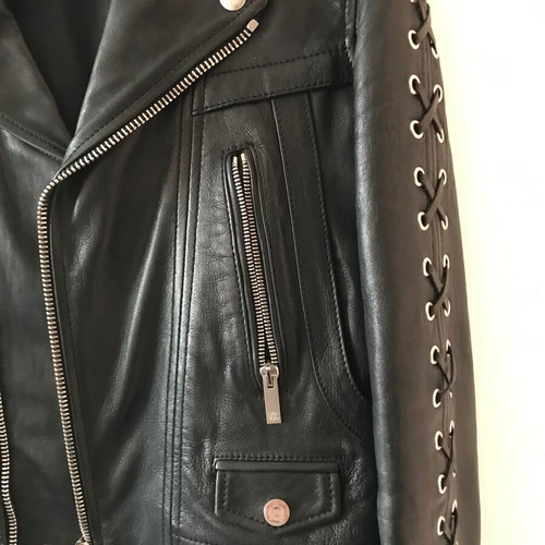 The Kooples leather jacket like new, size XXS, black