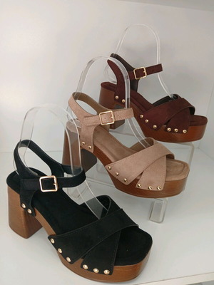 Women's sandals new, black and brown