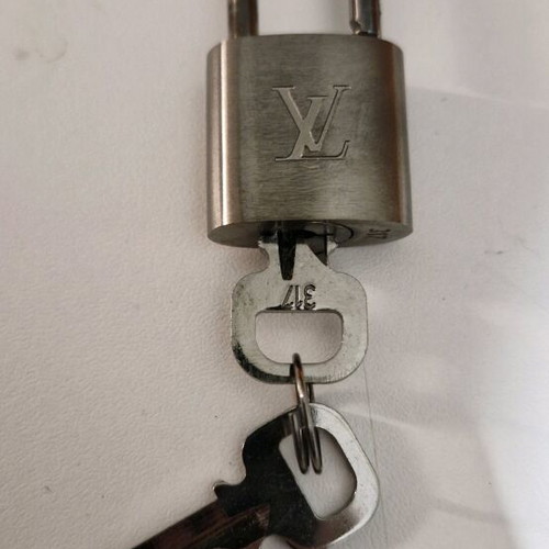 Louis Vuitton padlock brushed titanium