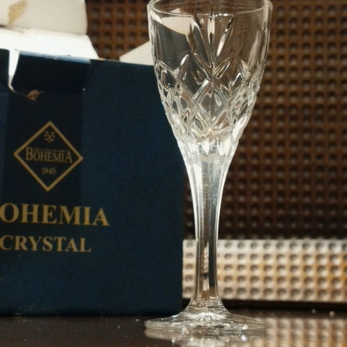 Bohemia Crystal liqueur glasses new