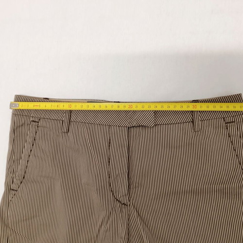 Slam women's shorts new, size S, beige brown striped