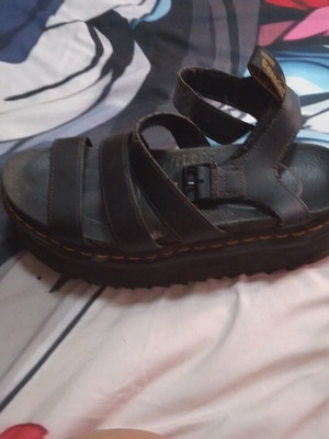 Dr. Martens platform sandals used, size 41, black