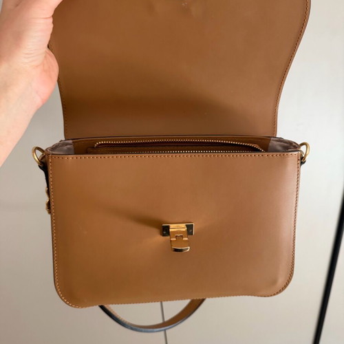 Guy Laroche crossbody bag like new, beige and brown
