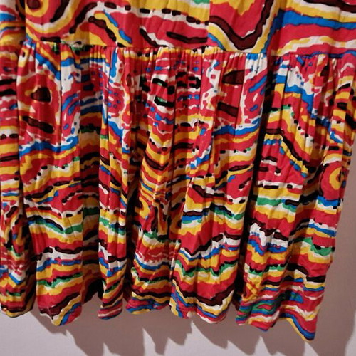 Colorful elastic dress new, size L