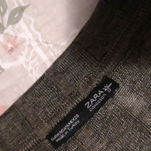 Zara dress short-sleeve slim like new, green