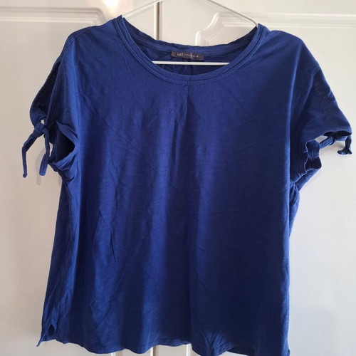 Marks & Spencer cotton blouse blue-purple size L/XL like new