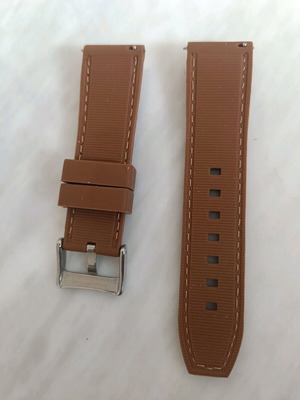 Limited Edition Molnija Rubber Watch Strap 24mm like new, brown