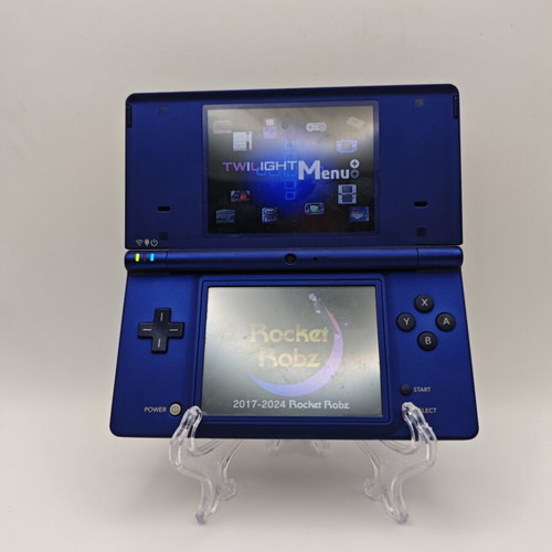 Nintendo Dsi Cobalt Blue handheld console with 100+ games