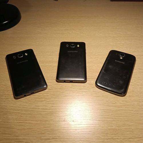 Samsung J5 2016 and S4 used for parts without working screens