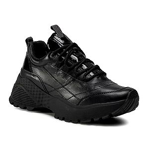 s oliver μαυρο chunky sneaker παπουτσι χοντροκομμενο σε αριστη κατασταση