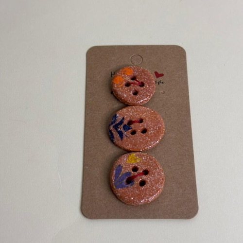 Handmade ceramic buttons second set new