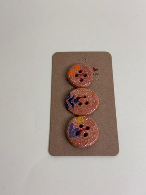 Handmade ceramic buttons second set new