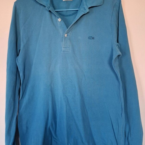 Lacoste vintage polo size M blue like new