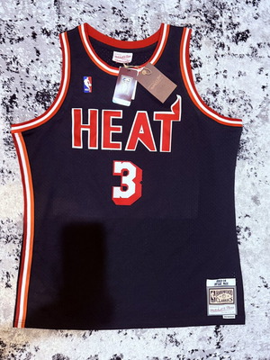 Mitchell & Ness Hardwood Classics μπασκετική φανέλα Miami Heat Dwyane Wade 3, μέγεθος XL