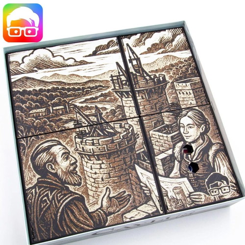 Caylus 1303 Insert Board Game Organizer with Sleeved Card Slots