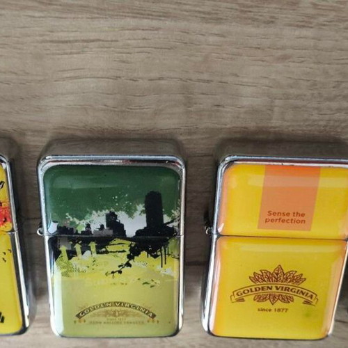 Golden Virginia collectible windproof lighters pack of 4 new