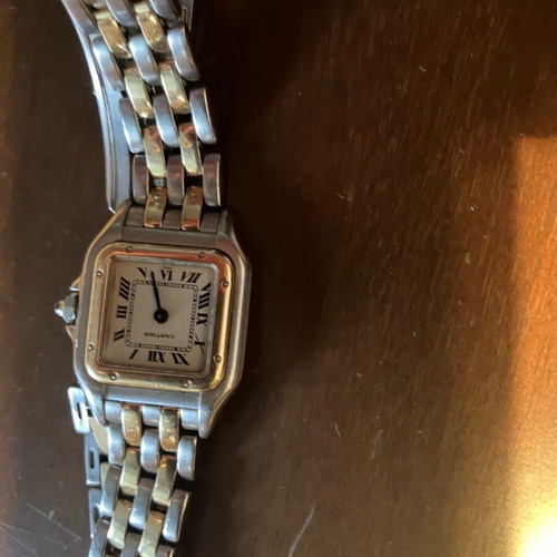 Ρολόι Cartier Panthere Small μεταχειρισμένο, γυναικείο με μπρασελέ χρυσό και ατσάλι