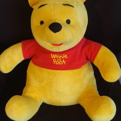Winnie the Pooh plush toy with sound like new, 45cm height