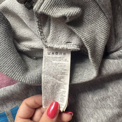 Puma hoodie with zipper like new, gray, size 152 cm