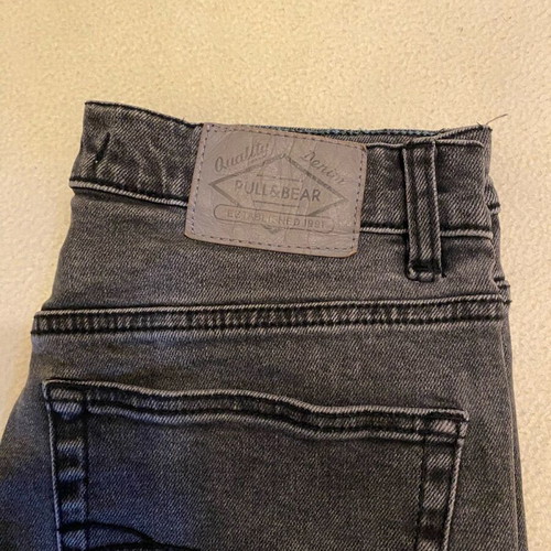 Pull & Bear denim pants used, black, size S